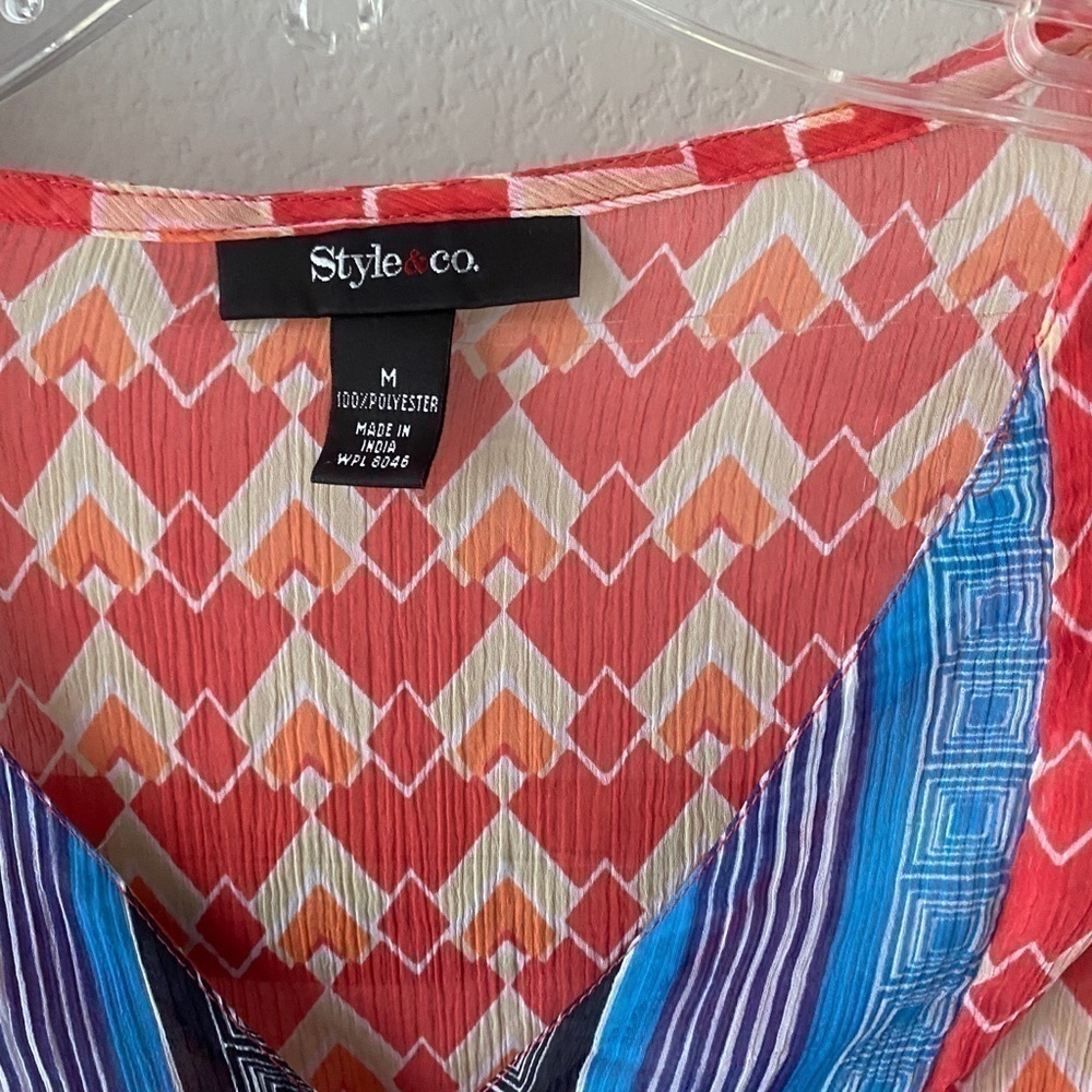 Patterned blouse - size med - Picture 3 of 4